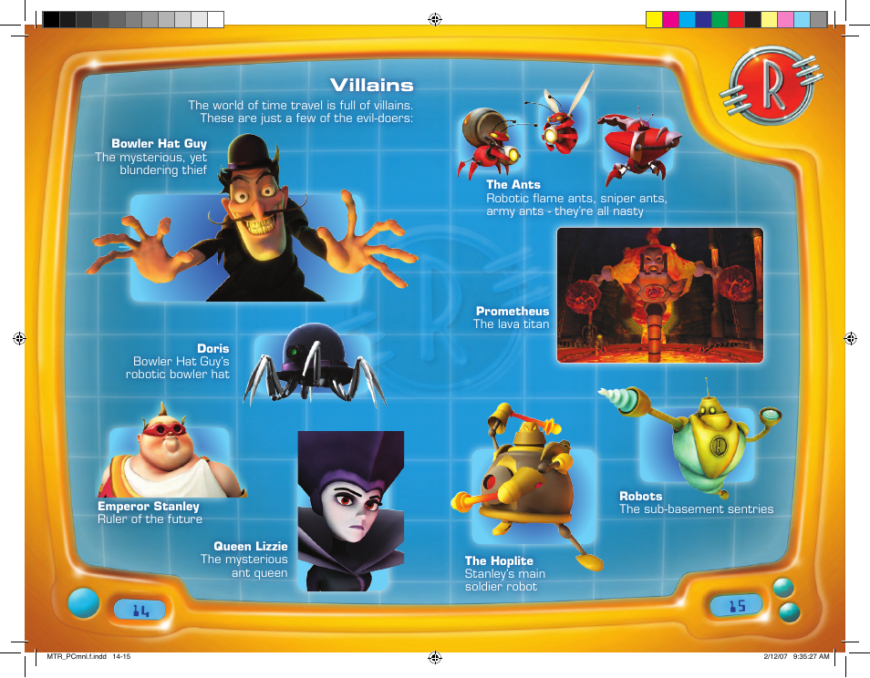 Villains | Disney Interactive Studios Meet the Robinsons: Robinson Industries User Manual | Page 8 / 13