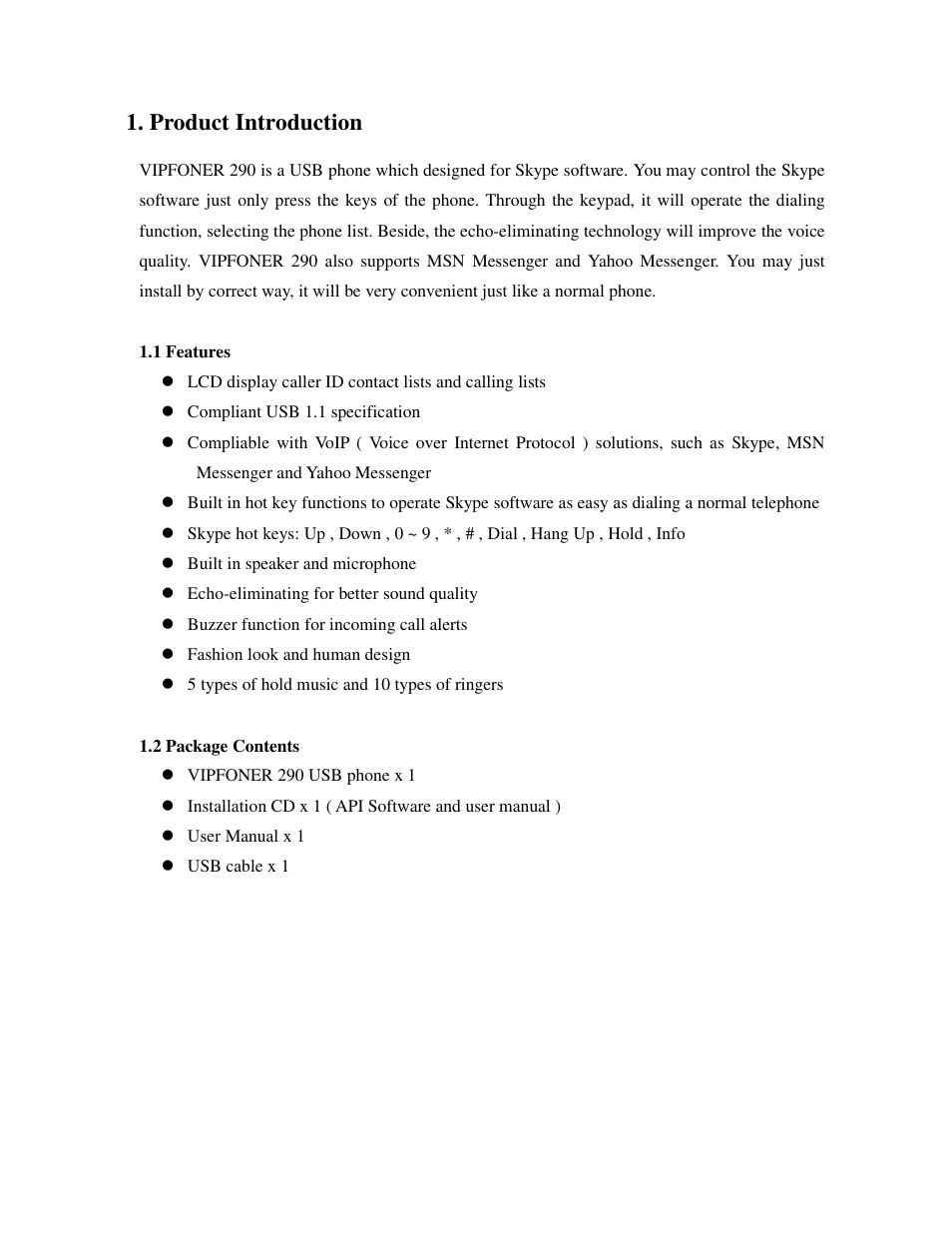 Soyntec VIPFONER 290 User Manual | 12 pages