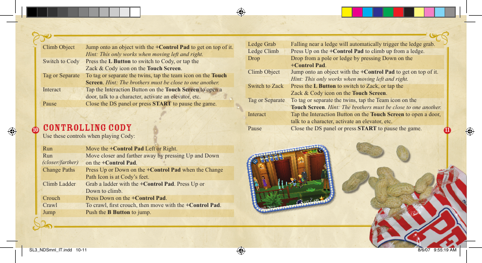 Controlling cody | Disney Interactive Studios NTR-A3HE-USA User Manual | Page 7 / 9