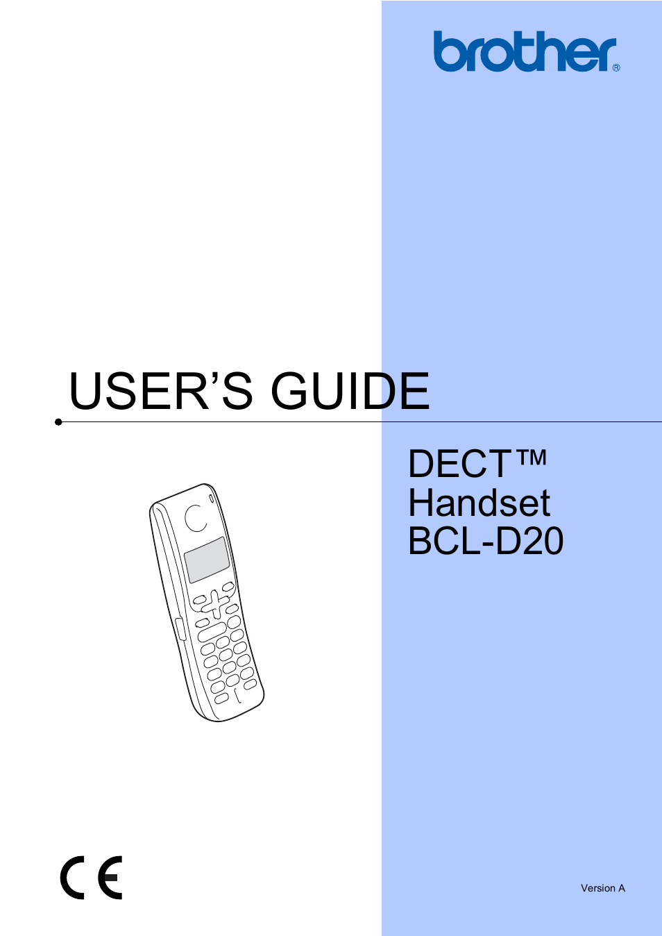 Brother BCL-D20 User Manual | 40 pages