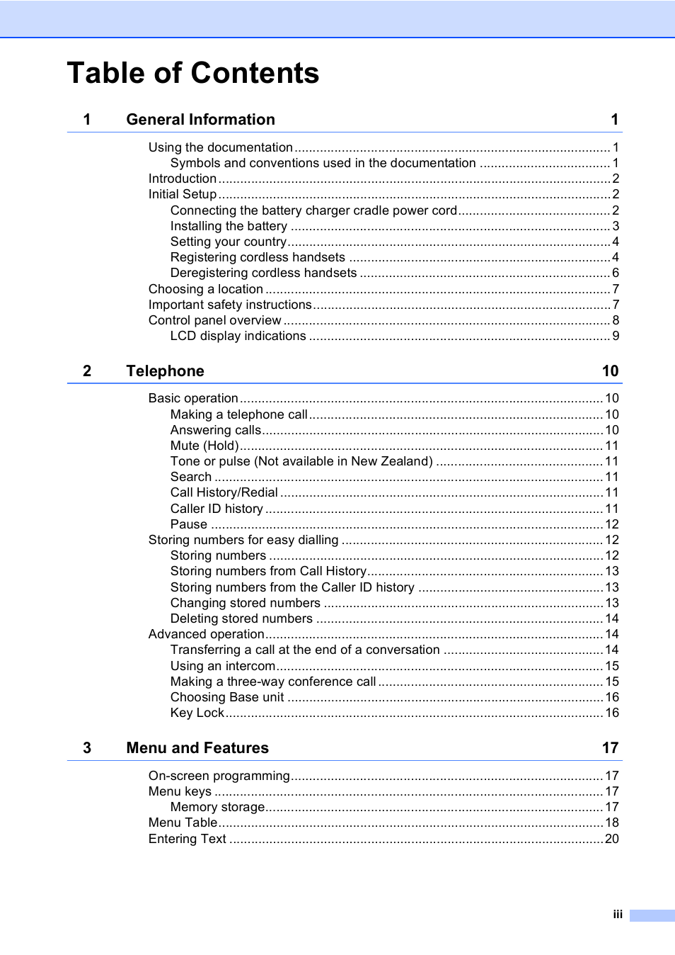 Brother BCL-D20 User Manual | Page 5 / 40