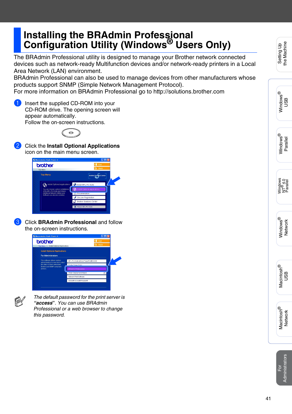 Windows, Users only) | Brother DCP-8040 User Manual | Page 44 / 48