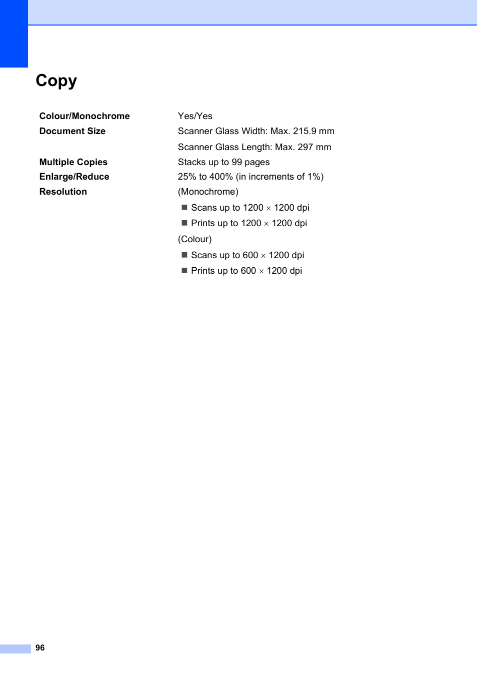 Copy | Brother DCP-195C User Manual | Page 104 / 117