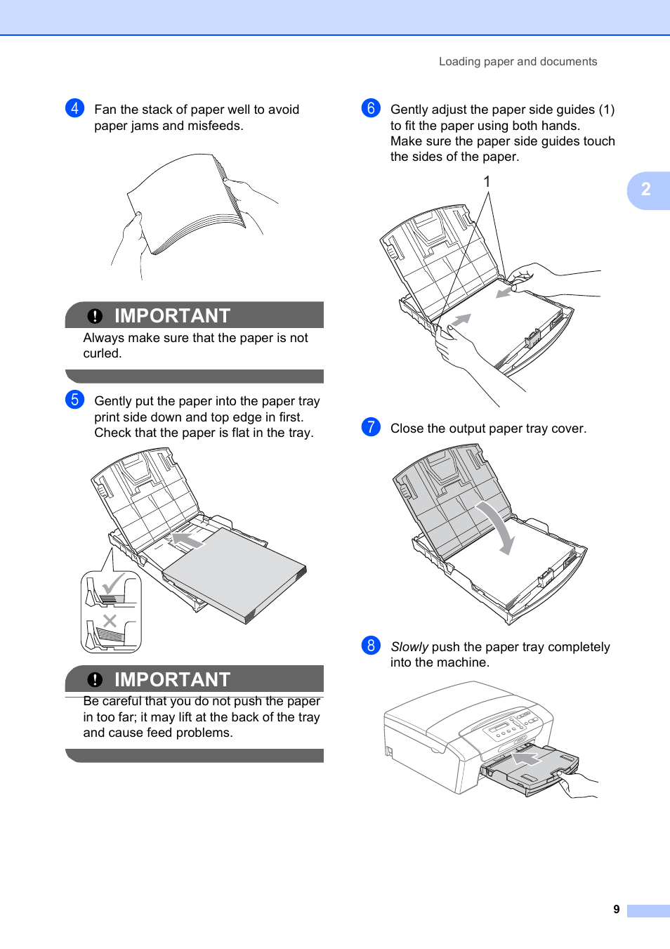 Important | Brother DCP-195C User Manual | Page 17 / 117
