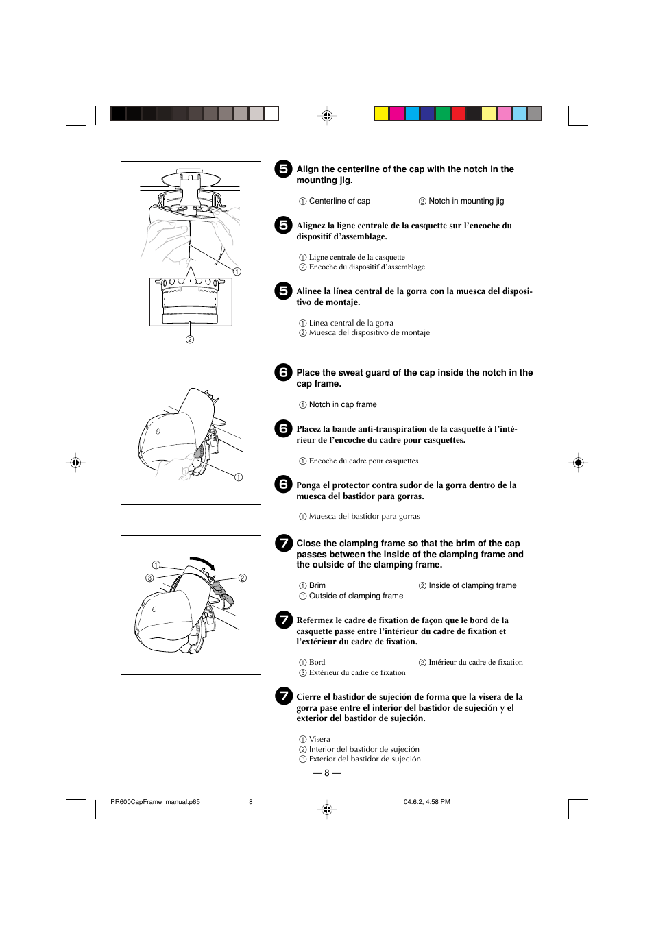 Brother PR-600/600C User Manual | Page 10 / 20