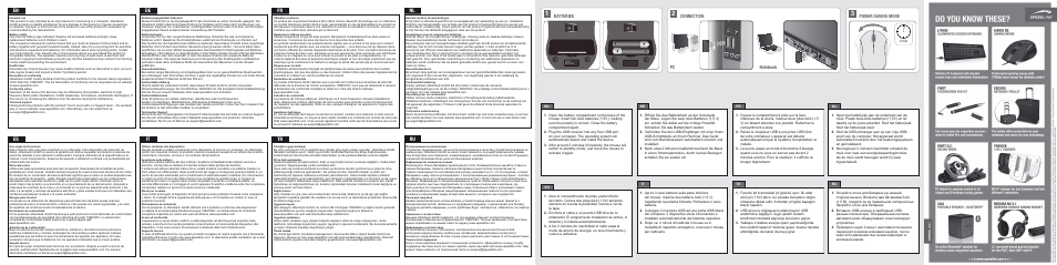 Batteries, Power saving mode | SPEEDLINK SL-6300-BK JIGG Mouse - Wireless User Manual | Page 2 / 2