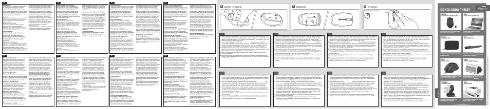 Battery // power on, Connection, Dpi-switch | SPEEDLINK SL-6353-MCGN FAVO Comfort Mouse - Bluetooth User Manual | Page 2 / 2