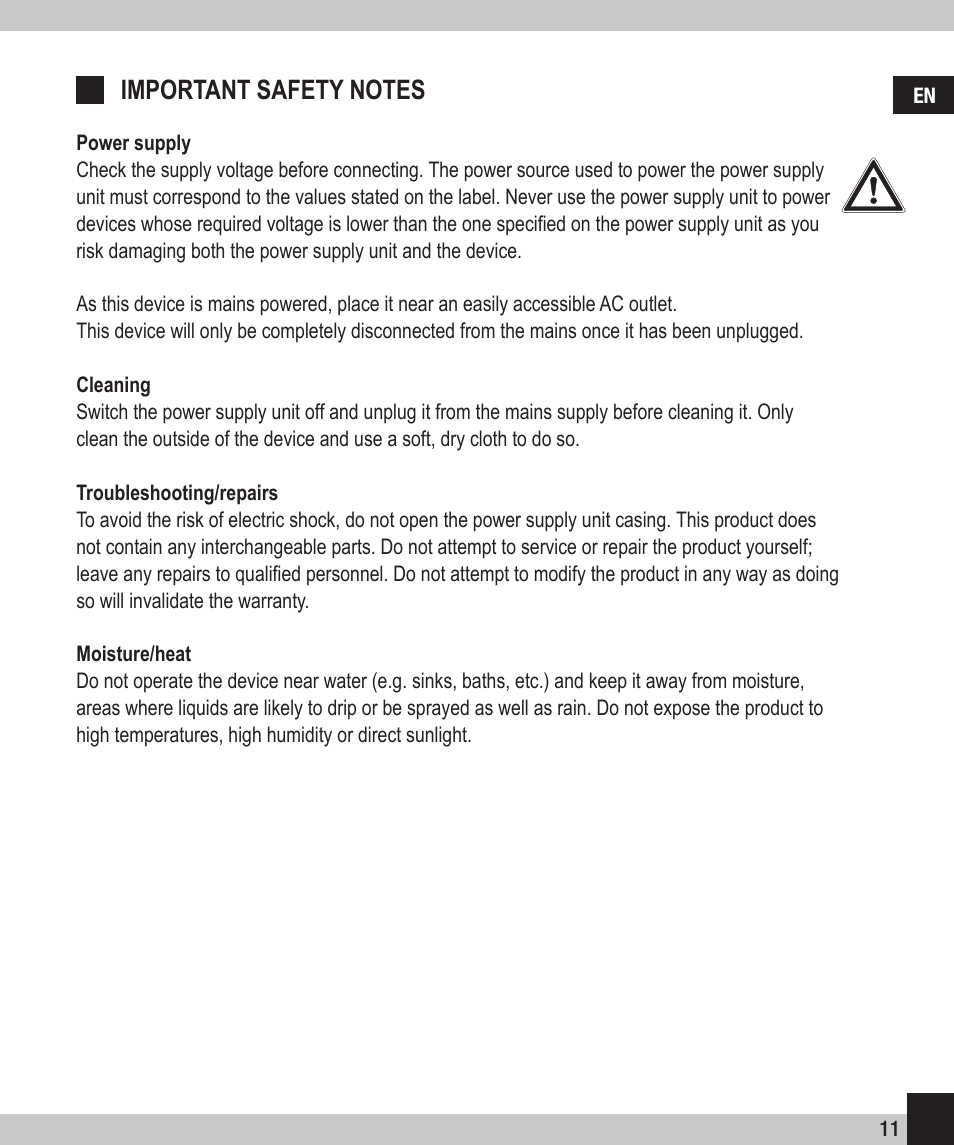 SPEEDLINK SL-6915-SSV-01 PECOS 520W ATX Power Supply Unit User Manual | Page 11 / 42
