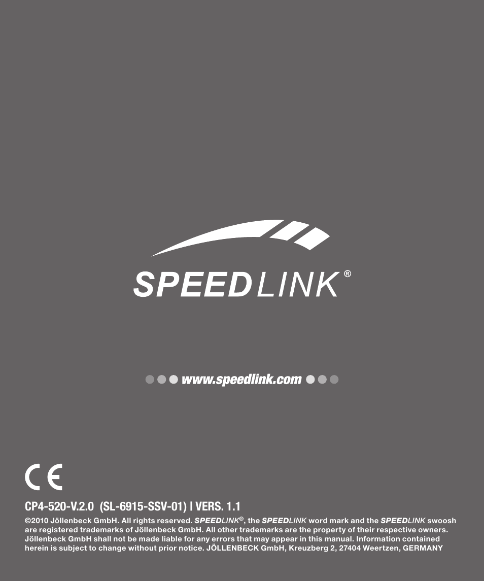 White | SPEEDLINK SL-6915-SSV-01 PECOS 520W ATX Power Supply Unit User Manual | Page 42 / 42