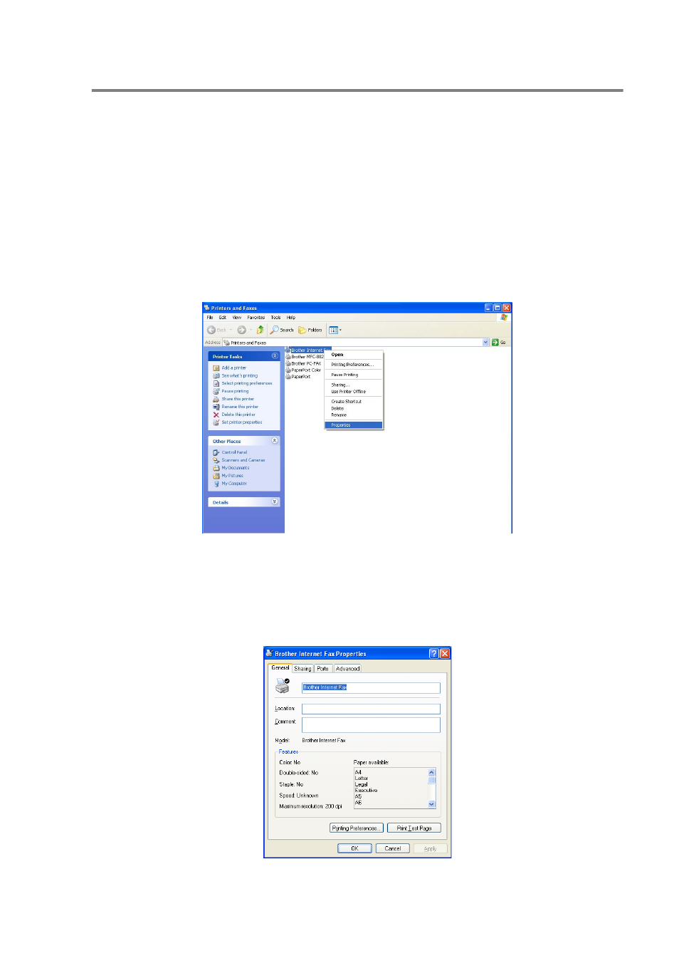 Changing the bfp port settings, Changing the bfp port settings -4 | Brother NC-9100H User Manual | Page 150 / 175