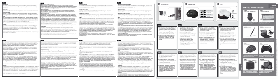 Connecting, Dpi-switch, Care | SPEEDLINK SL-6168-RRBK DESCANO Ergonomic Vertical Mouse - USB User Manual | Page 2 / 2