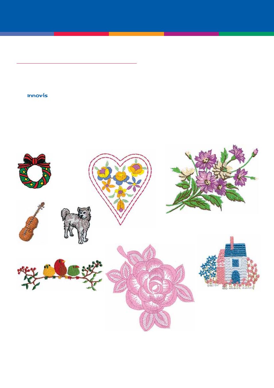 Built-in embroidery patterns for all ages, 70 embroidery patterns | Brother INNOVIS 500 User Manual | Page 4 / 8