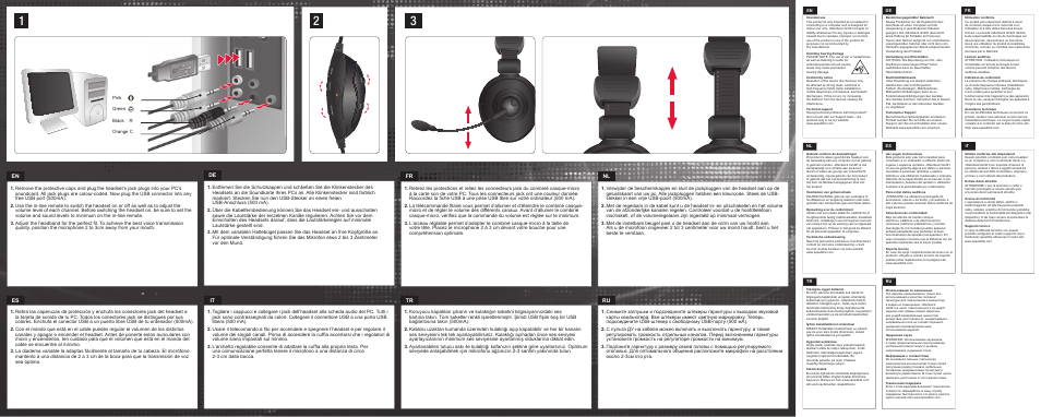 De en | SPEEDLINK SL-8793-BK MEDUSA NX 5.1 Surround Headset User Manual | Page 2 / 2