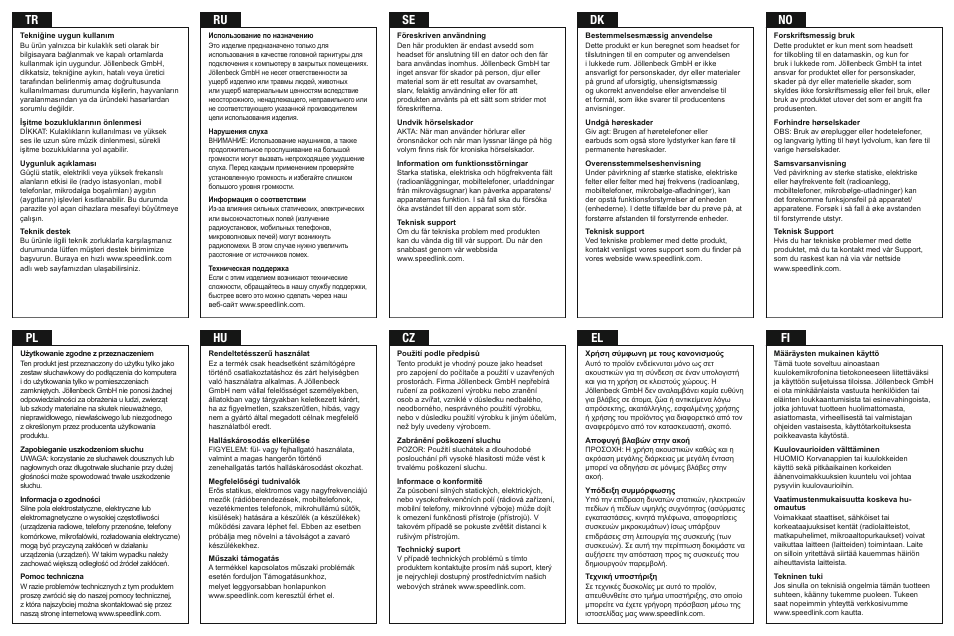 SPEEDLINK SL-8743-BK THEBE Stereo Headset User Manual | Page 2 / 2