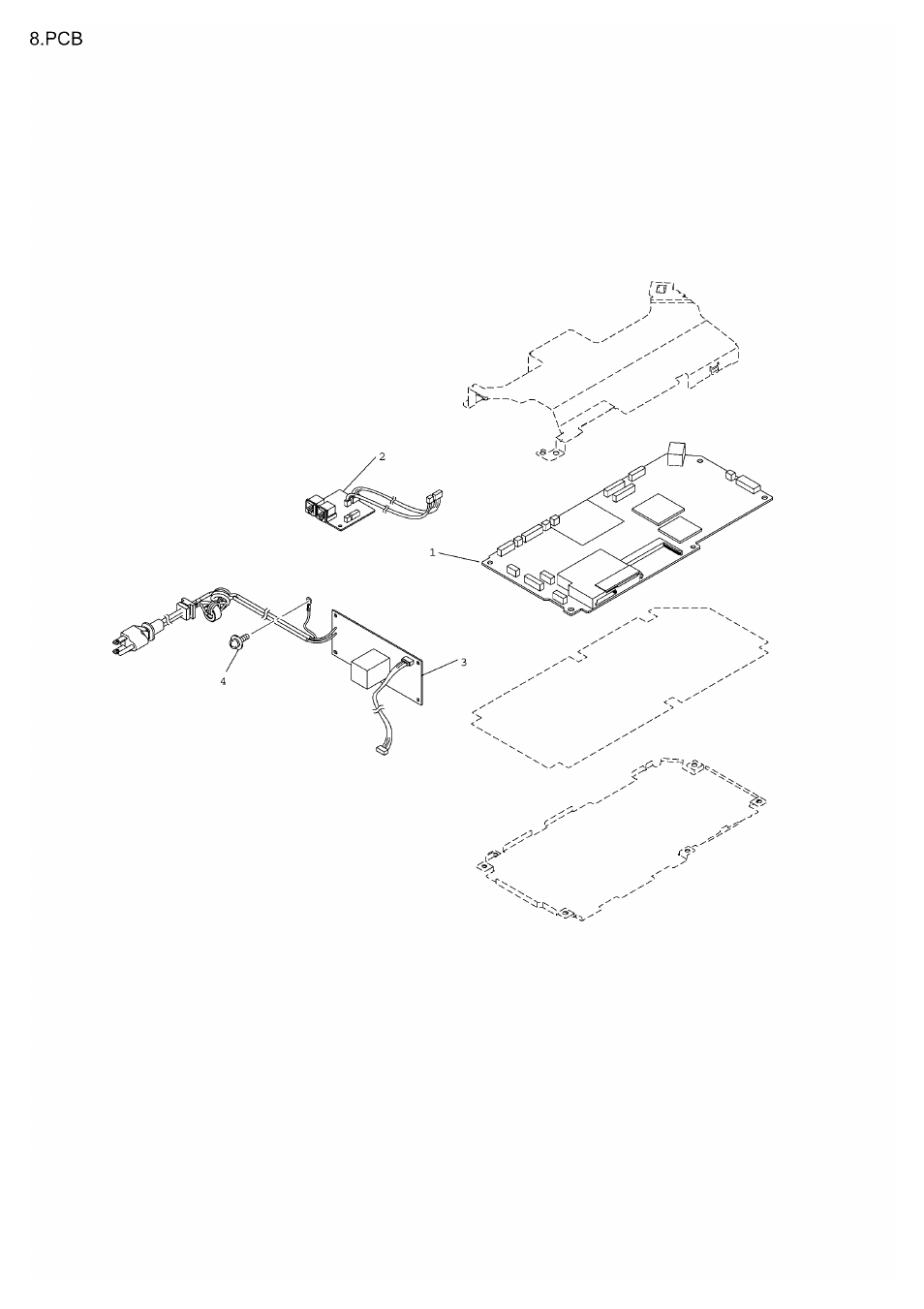 List8(pcb) | Brother FAX 1840C User Manual | Page 18 / 28