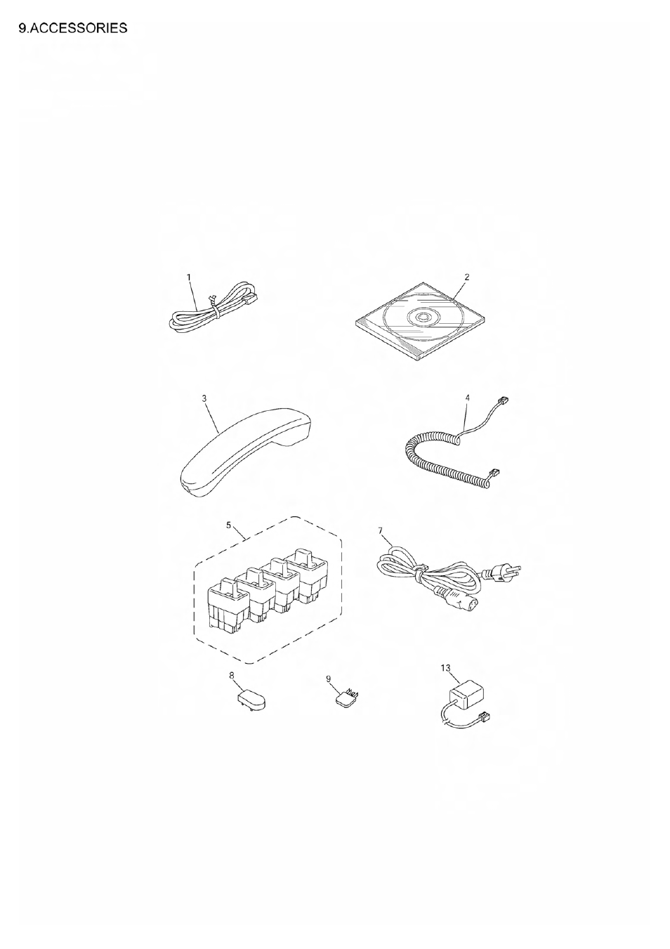List9(accessories) | Brother FAX 1840C User Manual | Page 20 / 28