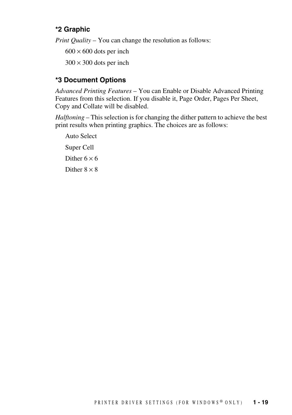 2 graphic, 3 document options, 2 graphic -19 *3 document options -19 | Brother IntelliFAX 4100e User Manual | Page 22 / 25