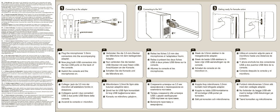 SPEEDLINK SL-3471-BK STARLET Microphone Set - for Wii User Manual | Page 2 / 2
