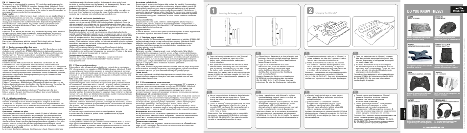 Do you know these | SPEEDLINK SL-3413-BAT-BK VIELD Induction Battery - for Wii U/Wii User Manual | Page 2 / 2