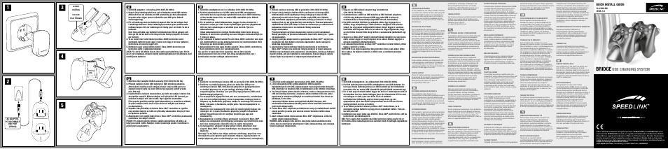 SPEEDLINK SL-2308-BK BRIDGE USB Charging System Gamepad - for Xbox 360 User Manual | 2 pages