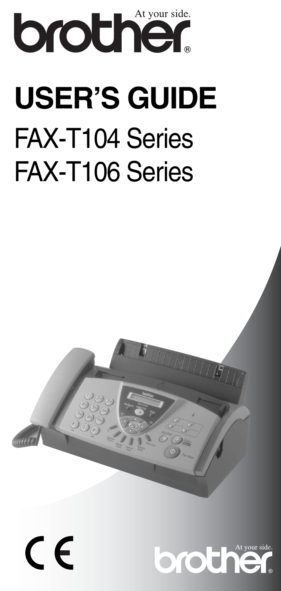 Brother FAX-T104 Series User Manual | 120 pages