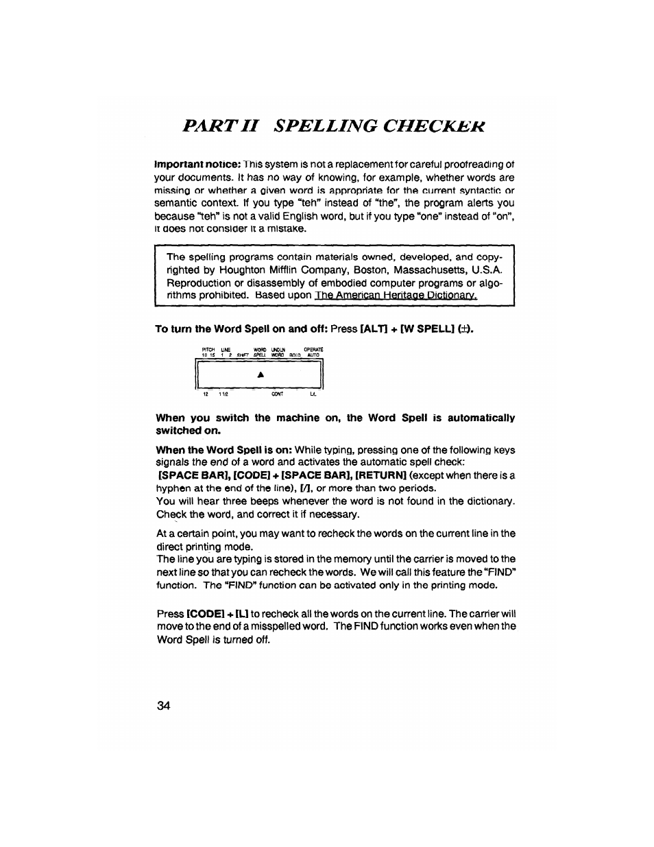 Partii spelling checker | Brother SX-4000 User Manual | Page 36 / 54