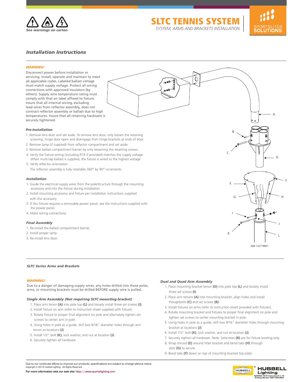 Sportsliter Solutions Tennis System User Manual | 1 page