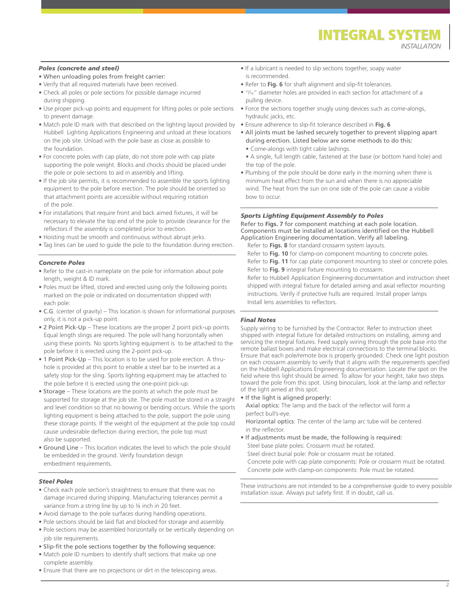 Integral system | Sportsliter Solutions Integral System User Manual | Page 3 / 10