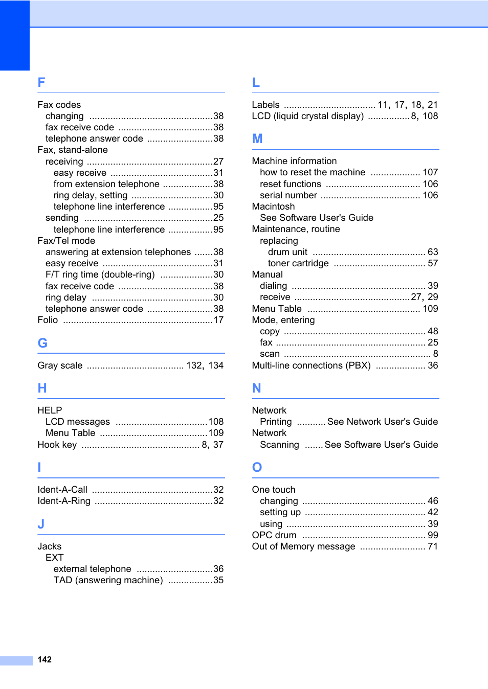 Brother MFC 7860DW User Manual | Page 158 / 162