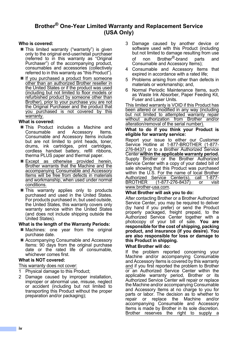 Brother | Brother MFC 7860DW User Manual | Page 6 / 162