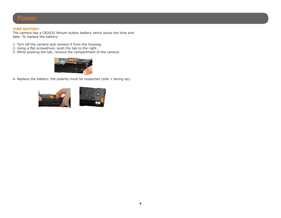 Power | SPYPOINT BF-10HD User Manual User Manual | Page 8 / 24