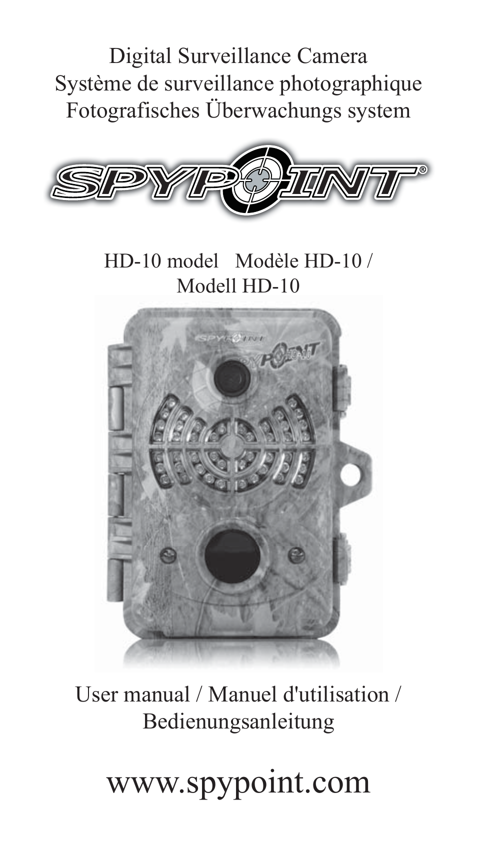 SPYPOINT HD-10 User Manual | 30 pages