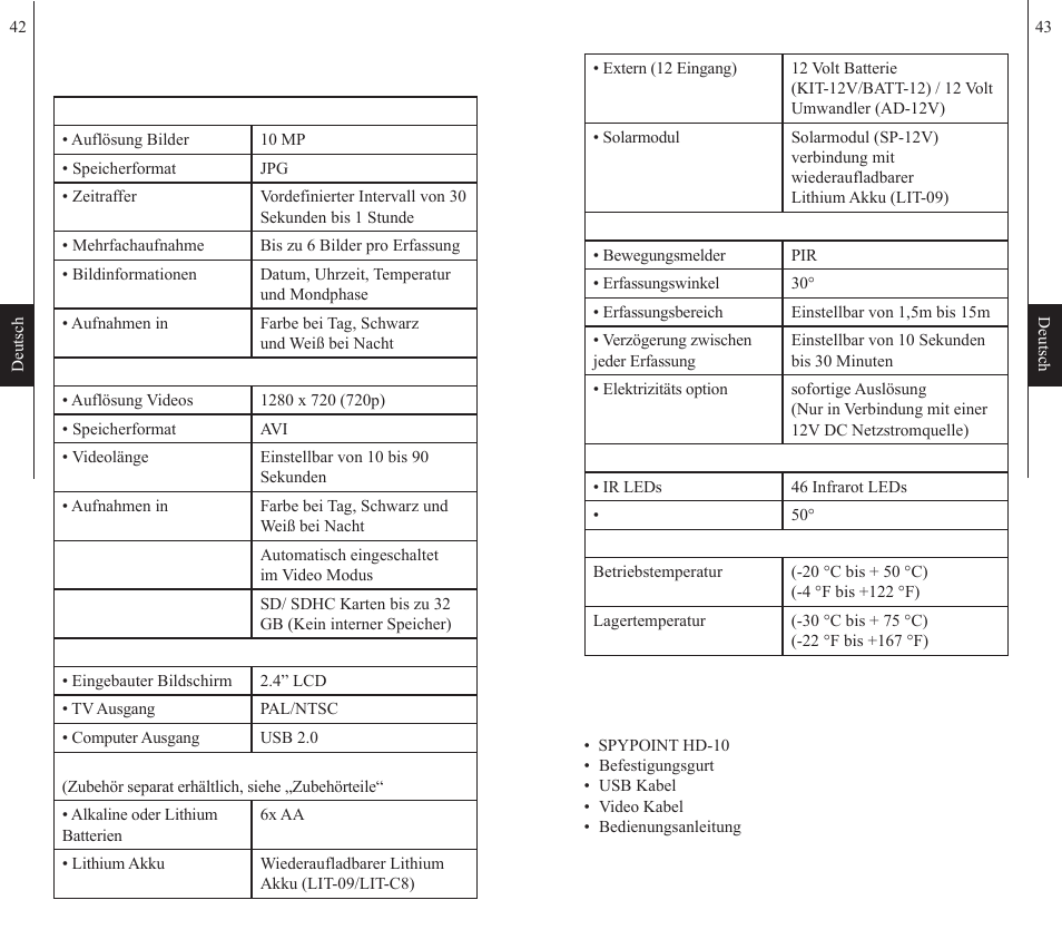 SPYPOINT HD-10 User Manual | Page 22 / 30