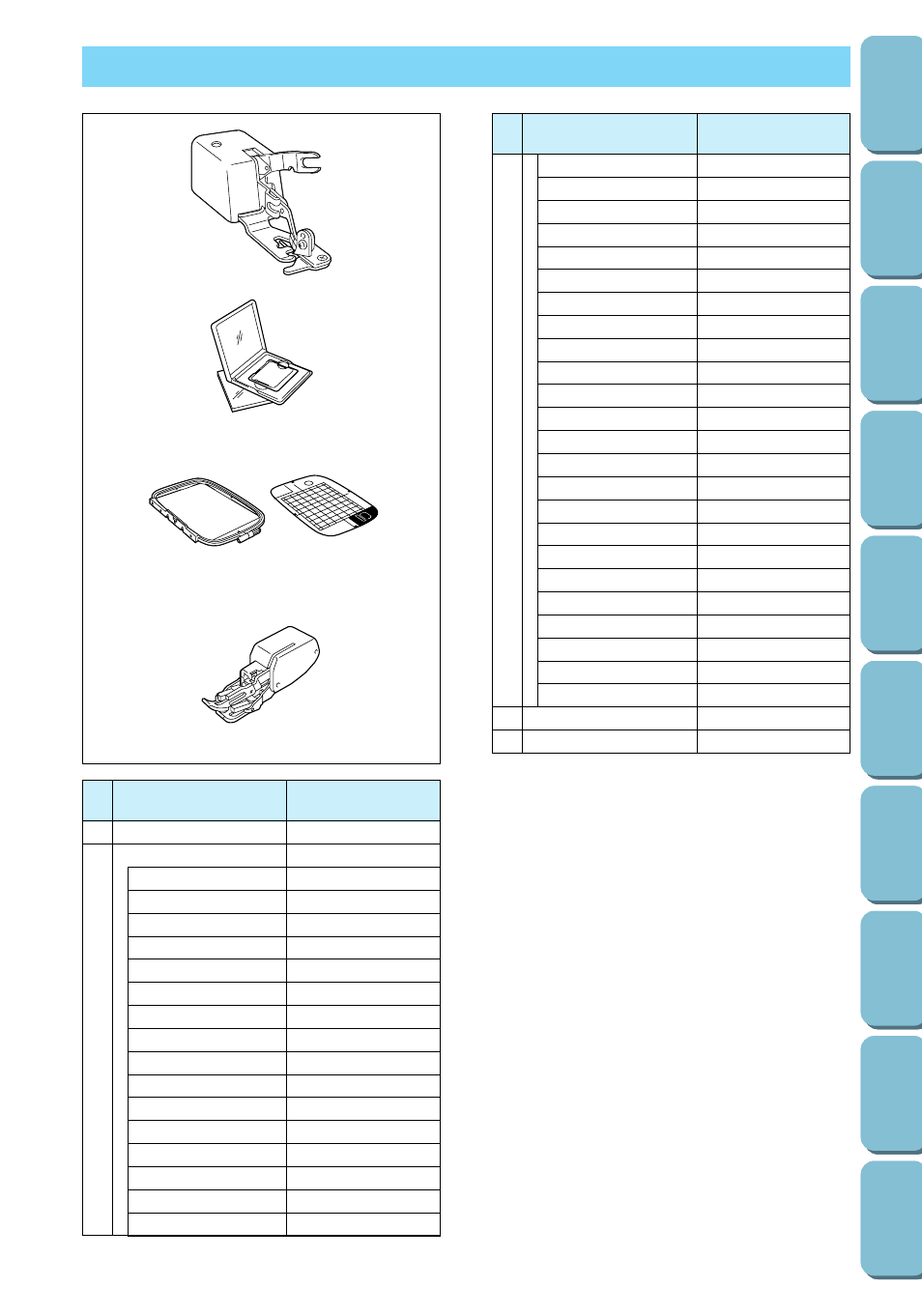 Optional accessories | Brother PC 6500 User Manual | Page 10 / 140