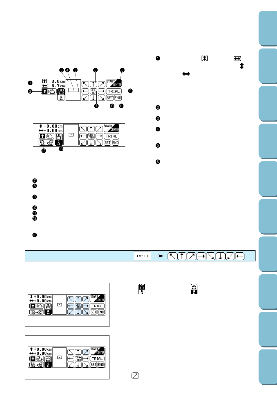 Changing the embroidering position | Brother PC 6500 User Manual | Page 108 / 140