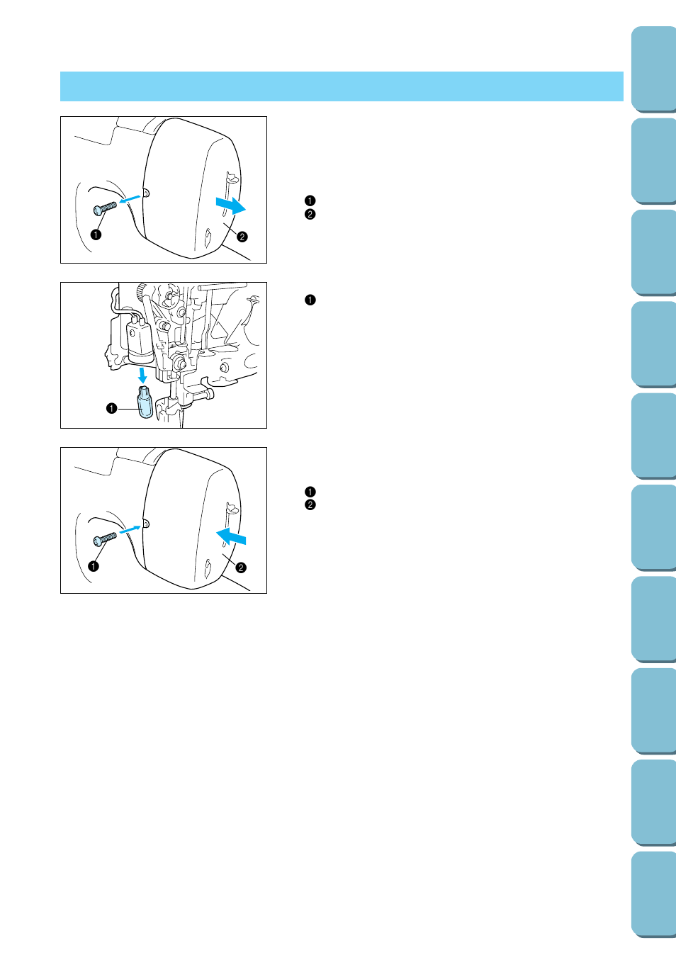 Changing the light bulb | Brother PC 6500 User Manual | Page 127 / 140