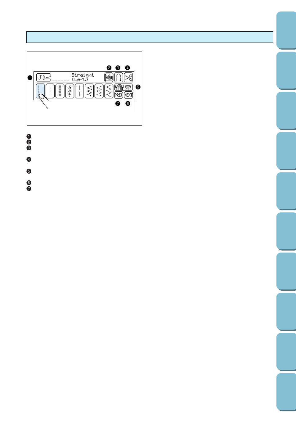 Lcd screen | Brother PC 6500 User Manual | Page 13 / 140