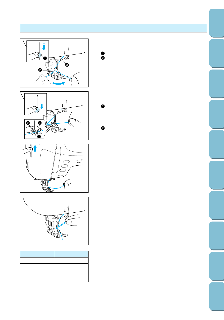 Needle threader | Brother PC 6500 User Manual | Page 29 / 140