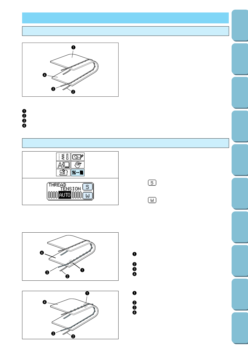Thread tension, Correct tension adjusting the upper thread tension, Correct tension | Adjusting the upper thread tension | Brother PC 6500 User Manual | Page 37 / 140