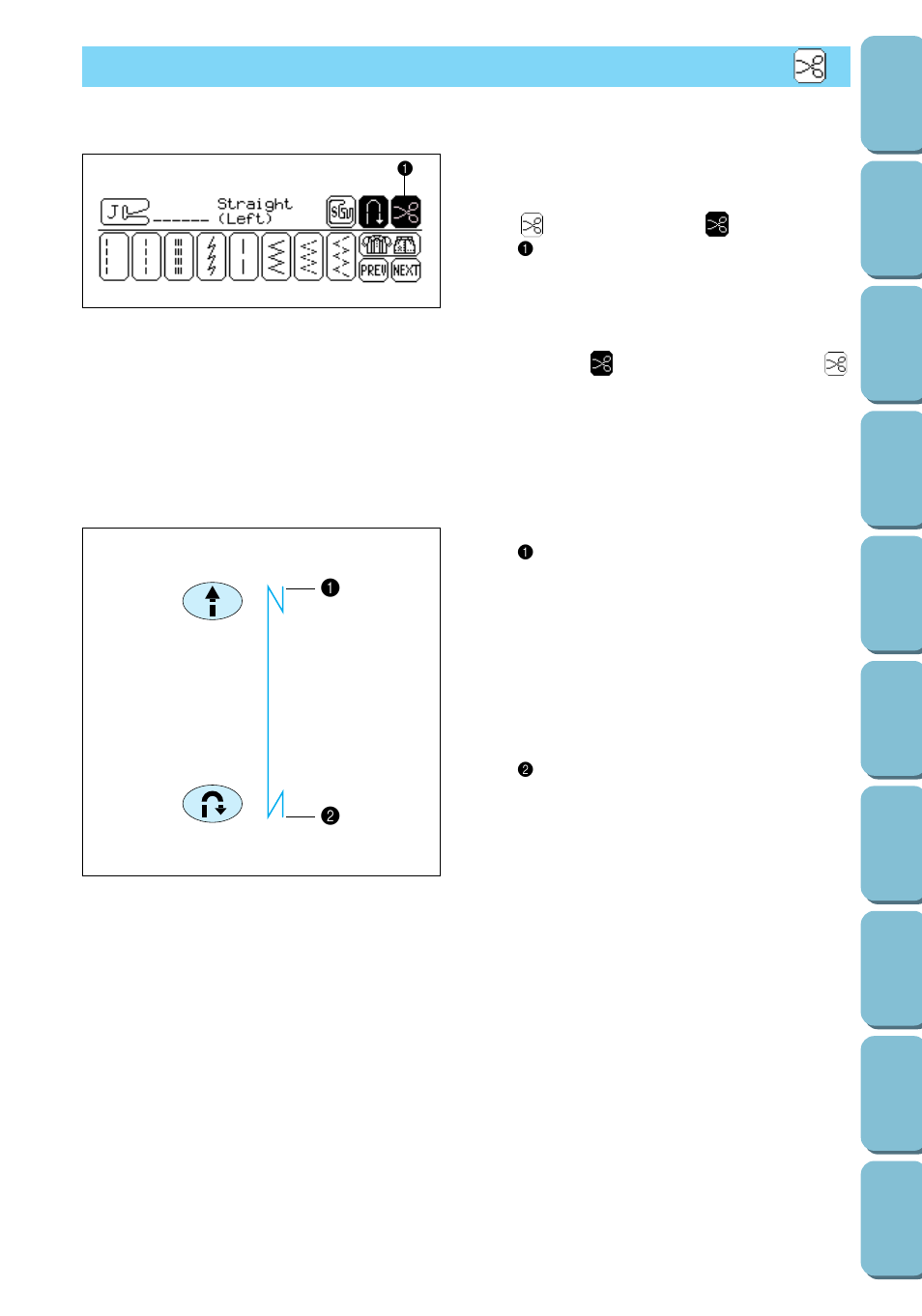 Automatic thread cutting | Brother PC 6500 User Manual | Page 40 / 140