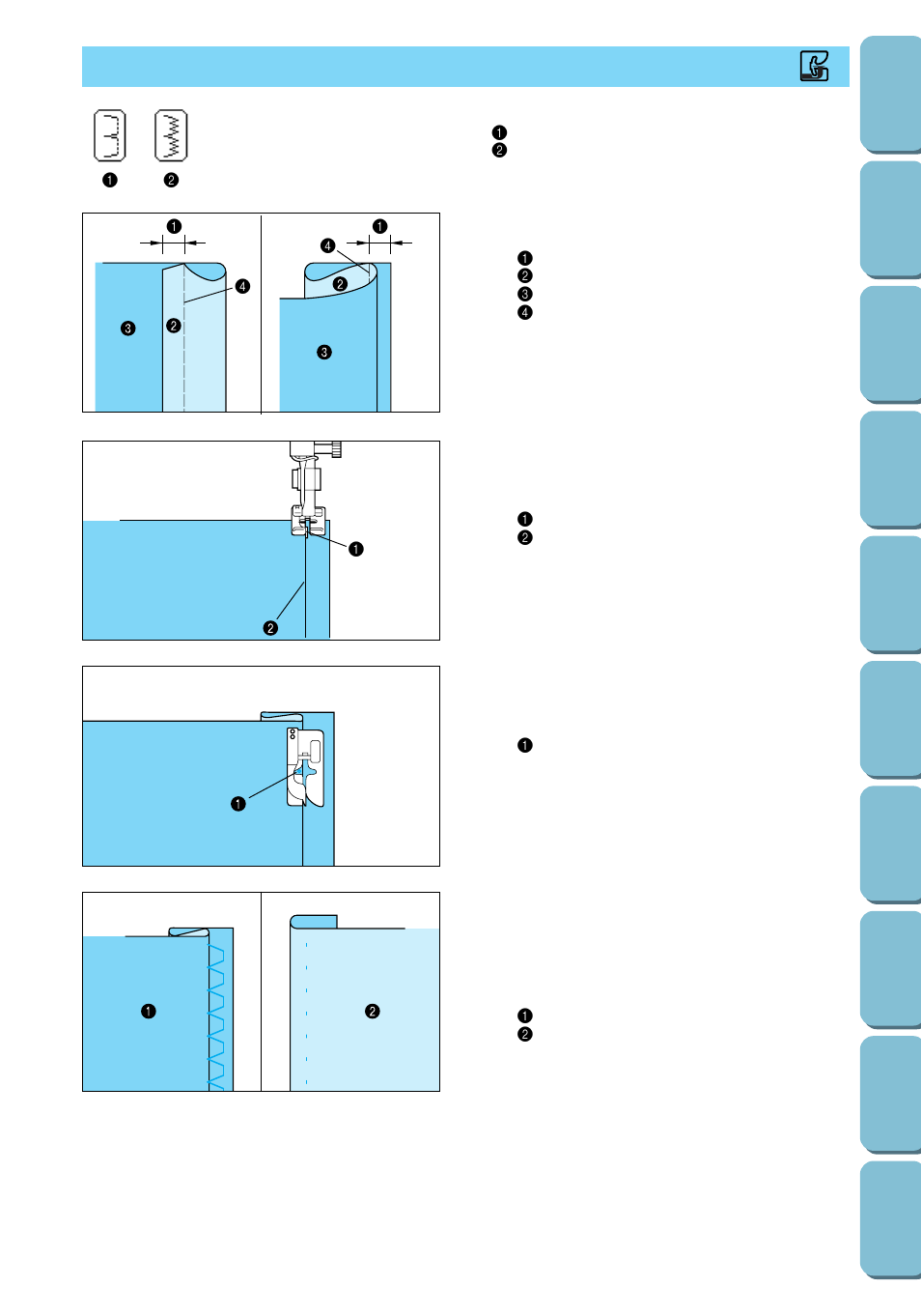 Blind hem stitching | Brother PC 6500 User Manual | Page 57 / 140