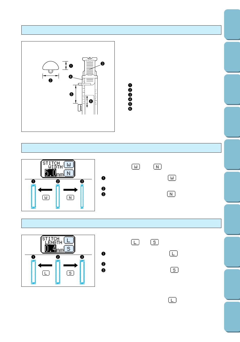 Adjusting the buttonhole width | Brother PC 6500 User Manual | Page 62 / 140