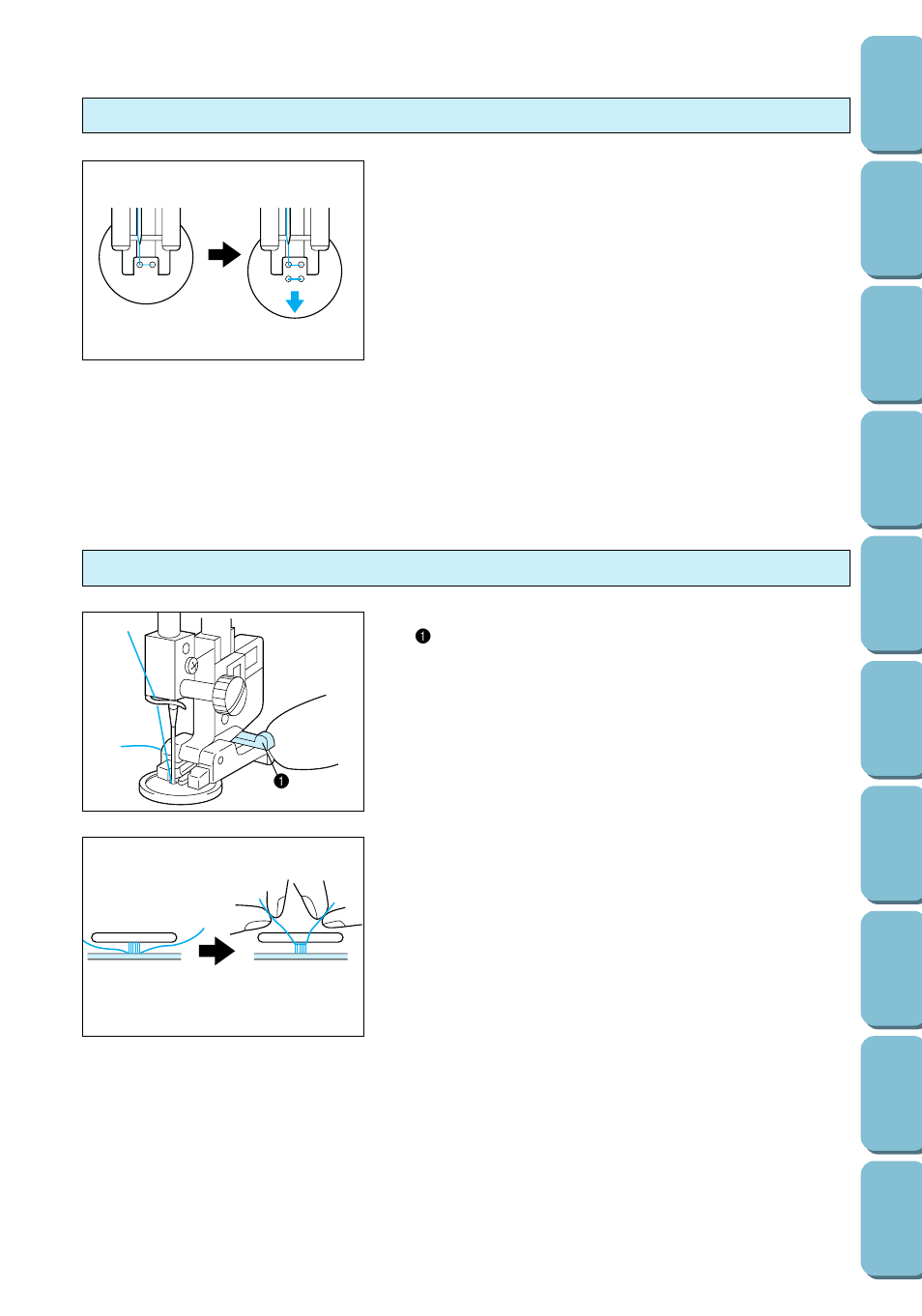 Attaching four-hole buttons, Attaching a shank to the button | Brother PC 6500 User Manual | Page 70 / 140