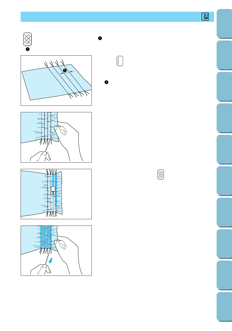Smocking stitching | Brother PC 6500 User Manual | Page 74 / 140