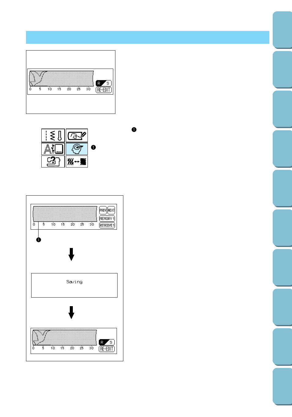 Storing a stitch design that you have created | Brother PC 6500 User Manual | Page 87 / 140