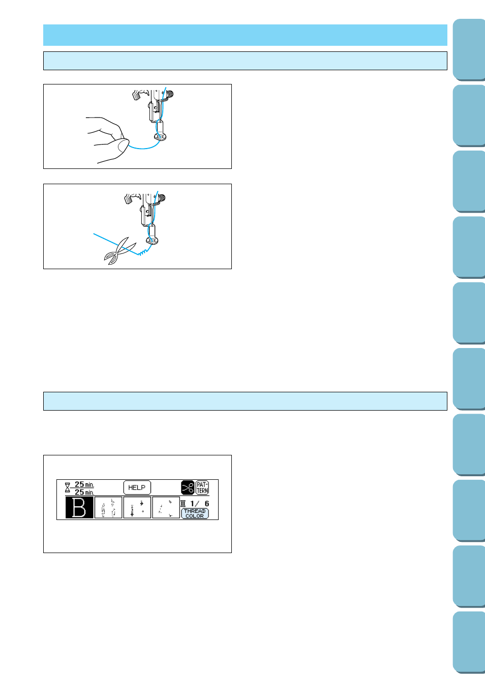 Embroidering, Simple embroidering, Embroidering multi-color patterns | Brother PC 6500 User Manual | Page 96 / 140