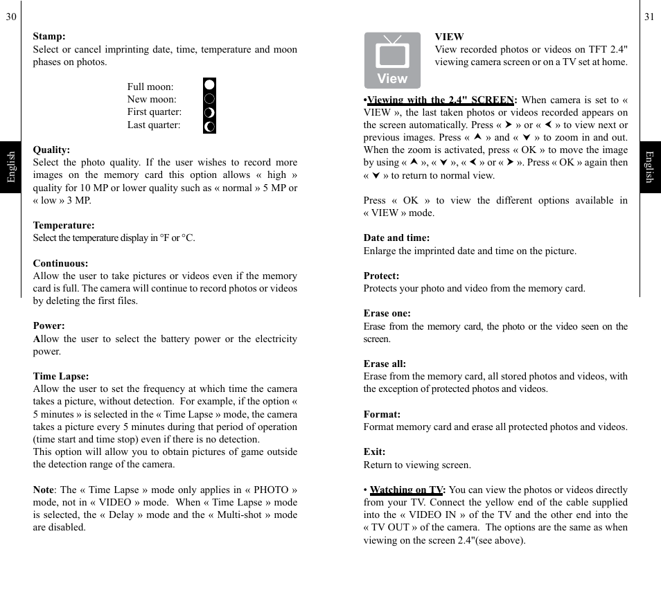 View | SPYPOINT IR-10 User Manual | Page 16 / 27