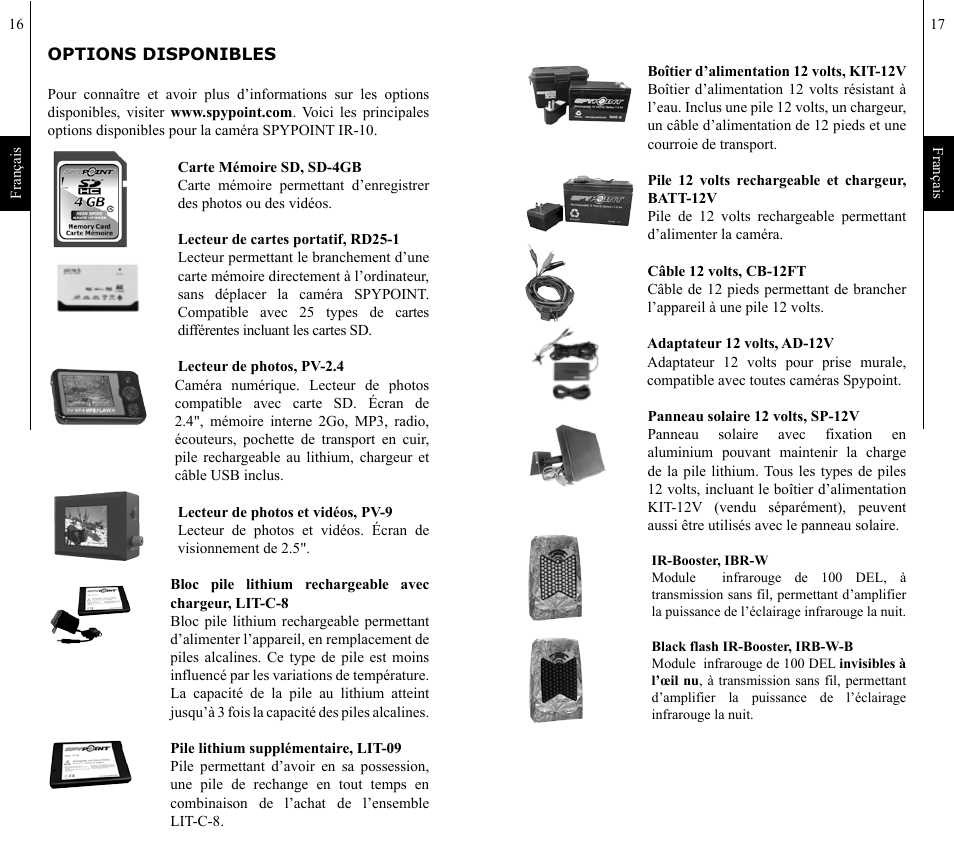 SPYPOINT IR-10 User Manual | Page 9 / 27