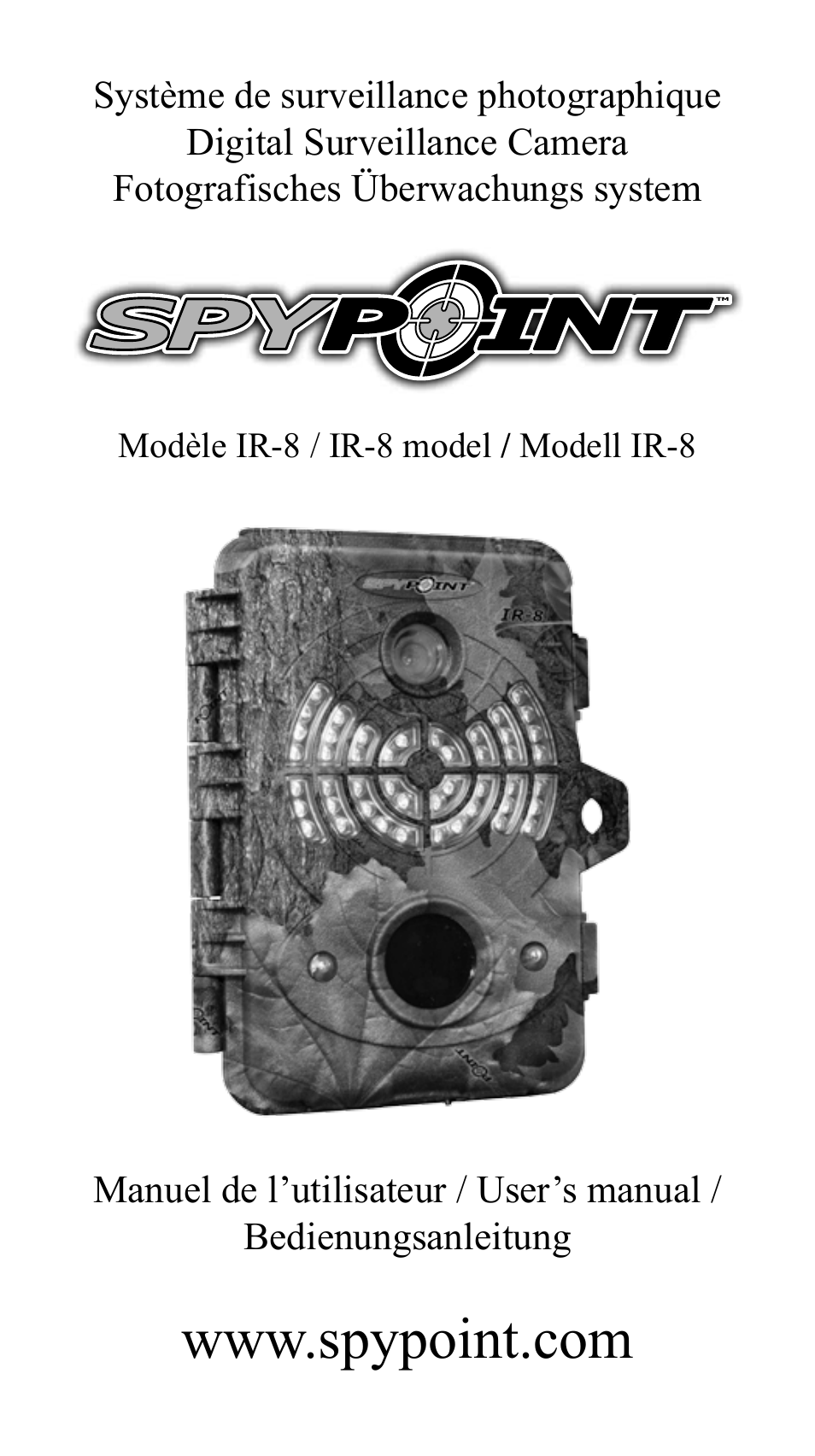 SPYPOINT IR-8 User Manual | 28 pages