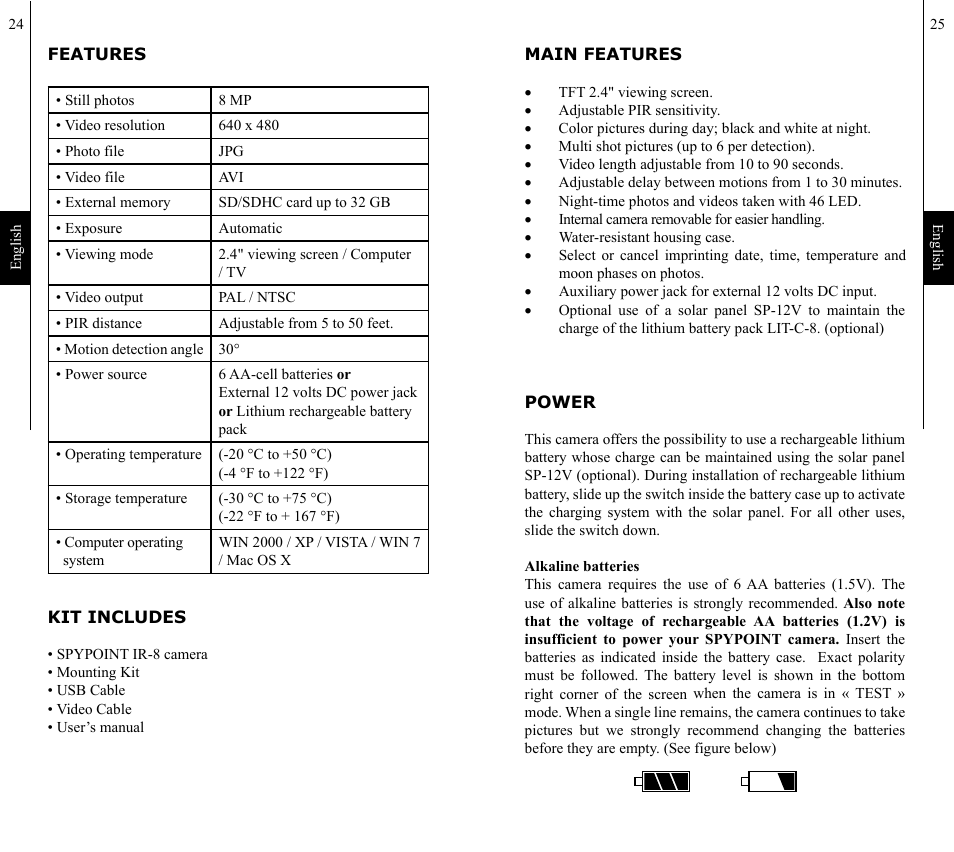 SPYPOINT IR-8 User Manual | Page 13 / 28